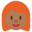 woman, medium-dark skin tone, red hair